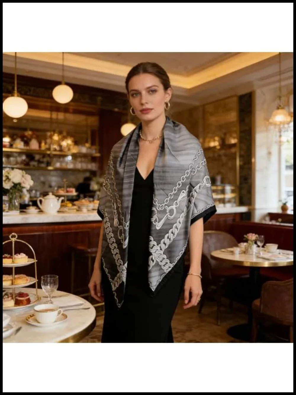 43 inch Large Square Scarf Fashion Scarf Head Scarf for Women